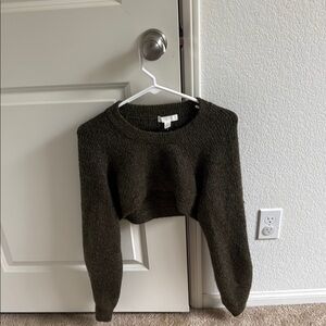 H&M Green Crew Neck Sweater